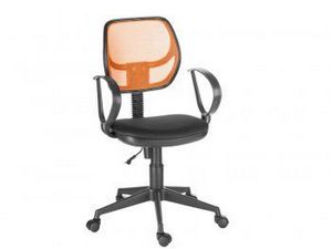 Кресло компьютерное Флеш Рондо (черный/оранжевый) в Нягани - nyagan.ok-mebel.com | фото 1