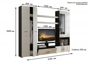 Гостиная Альфа МДФ (Венге/Белый глянец) в Нягани - nyagan.ok-mebel.com | фото 3