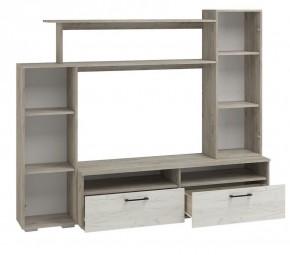 Гостиная Эмма МИНИ (Дуб Крафт серый/белый) в Нягани - nyagan.ok-mebel.com | фото 2