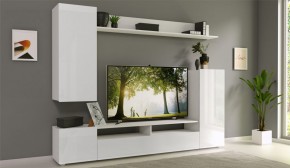 Гостиная Лия Белый/Белый глянец в Нягани - nyagan.ok-mebel.com | фото 1