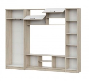 Гостиная МГС 3 Исполнение 1 (Дуб сонома/Белый) в Нягани - nyagan.ok-mebel.com | фото 3