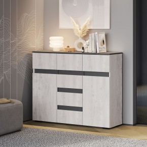 Гостиная Мрия (модульная) Бетон пайн светлый/Графит в Нягани - nyagan.ok-mebel.com | фото 17