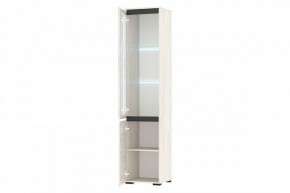 ГРЕТТА Пенал-витрина 1В1С (дуб крафт) в Нягани - nyagan.ok-mebel.com | фото 2