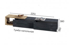 ХЛОЯ Гостиная (Дуб Вотан/Обсидиан) модульная в Нягани - nyagan.ok-mebel.com | фото 9