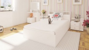 Камелия Кровать 1200, цвет белый, ШхГхВ 123,5х217х78,2 см., сп.м. 1200х2000 мм., без матраса, основание есть в Нягани - nyagan.ok-mebel.com | фото 4