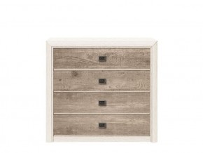 Комод КОМ 4S (МС Коен) ясень снежный в Нягани - nyagan.ok-mebel.com | фото