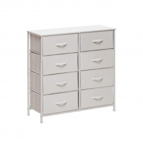 Комод Leset Линкс 8 ящ. (к/з), Каркас Белый, ящики Белые в Нягани - nyagan.ok-mebel.com | фото 3