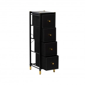 Комод Leset Нирита/Хайди узкий 4 ящика в Нягани - nyagan.ok-mebel.com | фото 3