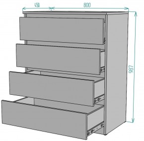 Комод Мальта K112 в Нягани - nyagan.ok-mebel.com | фото 2