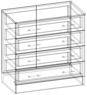 СОФИЯ Комод К800 (венге/дуб белфорт) в Нягани - nyagan.ok-mebel.com | фото 3