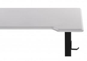Компьютерный стол Маркос с механизмом подъема 120х75х75 белая шагрень / черный в Нягани - nyagan.ok-mebel.com | фото 8