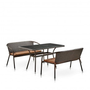Комплект мебели из иск. ротанга T286A/S139A-W53 Brown в Нягани - nyagan.ok-mebel.com | фото 2