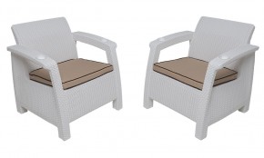 Комплект на балкон Yalta Balcony Set (Ялта) белый в Нягани - nyagan.ok-mebel.com | фото 4