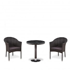 Комплект плетеной мебели T601/Y350A-W53 Brown (2+1) в Нягани - nyagan.ok-mebel.com | фото