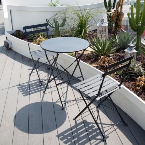 Комплект садовой мебели OTS-001R (стол + 2 стула) металл в Нягани - nyagan.ok-mebel.com | фото 2