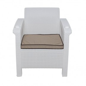 Комплект уличной мебели Yalta Premium Terrace Set (Ялта) белый (+подушки под спину) в Нягани - nyagan.ok-mebel.com | фото 6