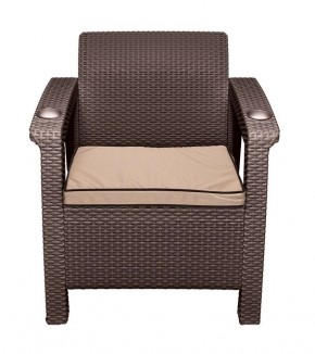 Комплект уличной мебели Yalta Premium Terrace Triple Set (Ялта) шоколадный (+подушки под спину) в Нягани - nyagan.ok-mebel.com | фото 8