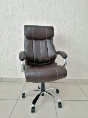 Кресло Barneo K-303 для руководителя (коричневая экокожа) в Нягани - nyagan.ok-mebel.com | фото 1