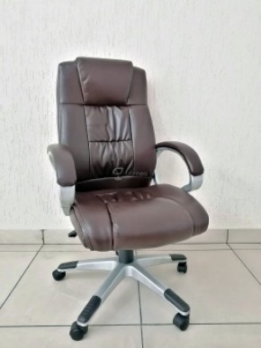 Кресло Barneo K-6 для руководителя (коричневая экокожа) в Нягани - nyagan.ok-mebel.com | фото 1
