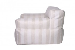 Кресло бескаркасное Уют полоса (Молочный) в Нягани - nyagan.ok-mebel.com | фото 3