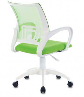 Кресло BRABIX "Fly MG-396W", пластик белый, сетка, салатовое, 532403 в Нягани - nyagan.ok-mebel.com | фото 3