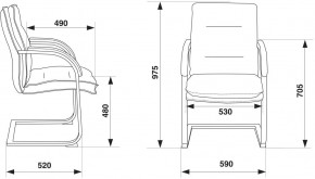 Кресло Бюрократ T-9927SL-LOW-V/BLACK в Нягани - nyagan.ok-mebel.com | фото 4