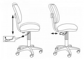 Кресло детское Бюрократ CH-204NX/PENCIL-BL синий карандаши в Нягани - nyagan.ok-mebel.com | фото 5