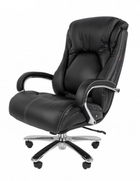 Кресло для руководителя CHAIRMAN 402 (Кожа) Черное в Нягани - nyagan.ok-mebel.com | фото 2
