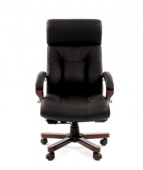 Кресло для руководителя CHAIRMAN  421 (Натуральная кожа) Черное в Нягани - nyagan.ok-mebel.com | фото 2