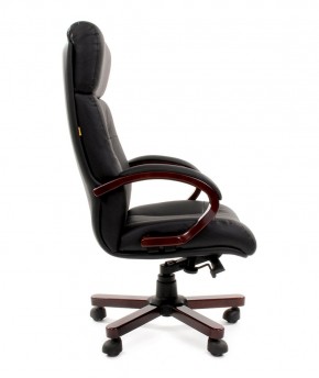 Кресло для руководителя CHAIRMAN  421 (Натуральная кожа) Черное в Нягани - nyagan.ok-mebel.com | фото 3