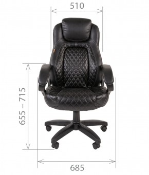 Кресло для руководителя  CHAIRMAN 432 (Экокожа черная) в Нягани - nyagan.ok-mebel.com | фото 4