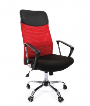 Кресло для руководителя CHAIRMAN 610 N (15-21 черный/сетка красный) в Нягани - nyagan.ok-mebel.com | фото