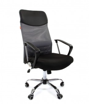 Кресло для руководителя CHAIRMAN 610 N(15-21 черный/сетка серый) в Нягани - nyagan.ok-mebel.com | фото 1