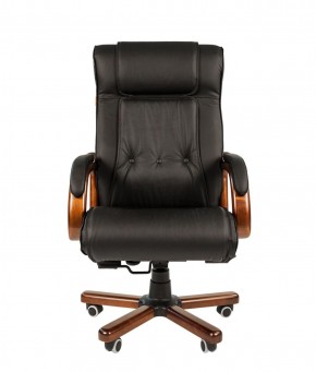 Кресло для руководителя CHAIRMAN  653 (Кожа) Черное в Нягани - nyagan.ok-mebel.com | фото 2