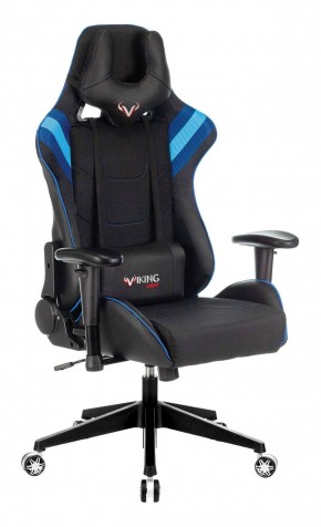 Кресло игровое Бюрократ VIKING 4 AERO BLUE черный/синий в Нягани - nyagan.ok-mebel.com | фото