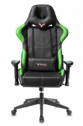 Кресло игровое Бюрократ VIKING 5 AERO LGREEN черный/салатовый в Нягани - nyagan.ok-mebel.com | фото 2