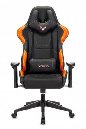 Кресло игровое Бюрократ VIKING 5 AERO ORANGE черный/оранжевый в Нягани - nyagan.ok-mebel.com | фото 3