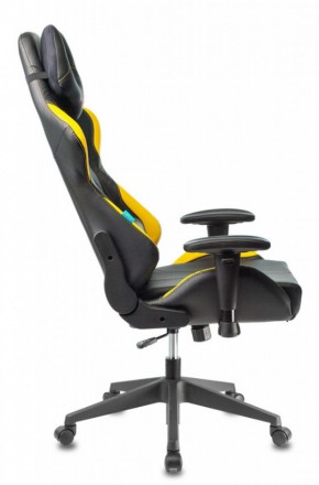 Кресло игровое Бюрократ VIKING 5 AERO YELLOW черный/желтый в Нягани - nyagan.ok-mebel.com | фото 2