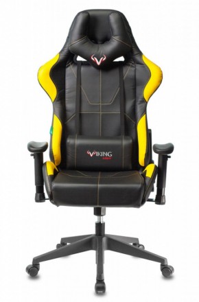 Кресло игровое Бюрократ VIKING 5 AERO YELLOW черный/желтый в Нягани - nyagan.ok-mebel.com | фото 3