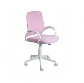 Кресло Ирис White сетка/ткань розовая в Нягани - nyagan.ok-mebel.com | фото