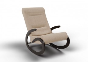 Кресло-качалка Мальта 10-Т-П (ткань/венге) ПЕСОК в Нягани - nyagan.ok-mebel.com | фото