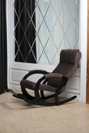 Кресло-качалка МАРСЕЛЬ 33-Т-AC (кофе) в Нягани - nyagan.ok-mebel.com | фото 3