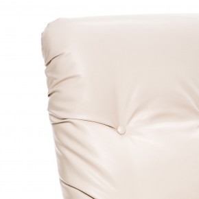 Кресло-качалка Модель 67 Венге текстура, к/з Varana cappuccino в Нягани - nyagan.ok-mebel.com | фото 5