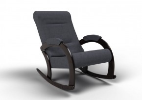 Кресло-качалка Венето 13-Т-ГР (ткань/венге) ГРАФИТ в Нягани - nyagan.ok-mebel.com | фото 1
