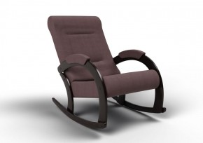 Кресло-качалка Венето 13-Т-КМ (ткань/венге) КОФЕ С МОЛОКОМ в Нягани - nyagan.ok-mebel.com | фото