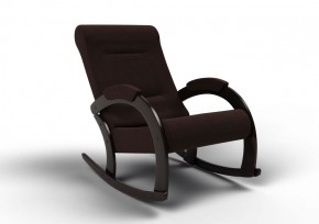Кресло-качалка Венето 13-Т-Ш (ткань/венге) ШОКОЛАД в Нягани - nyagan.ok-mebel.com | фото