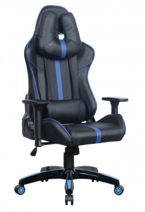Кресло компьютерное BRABIX "GT Carbon GM-120" (черное/синее) 531930 в Нягани - nyagan.ok-mebel.com | фото