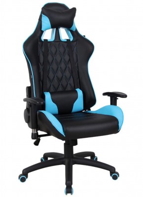 Кресло компьютерное BRABIX "GT Master GM-110" (черное/голубое) 531928 в Нягани - nyagan.ok-mebel.com | фото