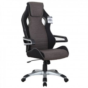 Кресло компьютерное BRABIX Techno GM-002 (ткань) черное/серое, вставки белые (531815) в Нягани - nyagan.ok-mebel.com | фото