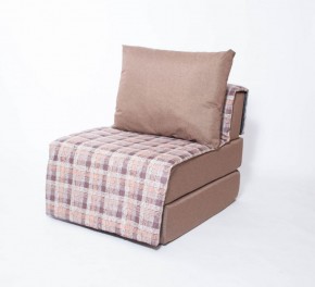 Кресло-кровать бескаркасное Харви (коричневый-квадро беж) в Нягани - nyagan.ok-mebel.com | фото